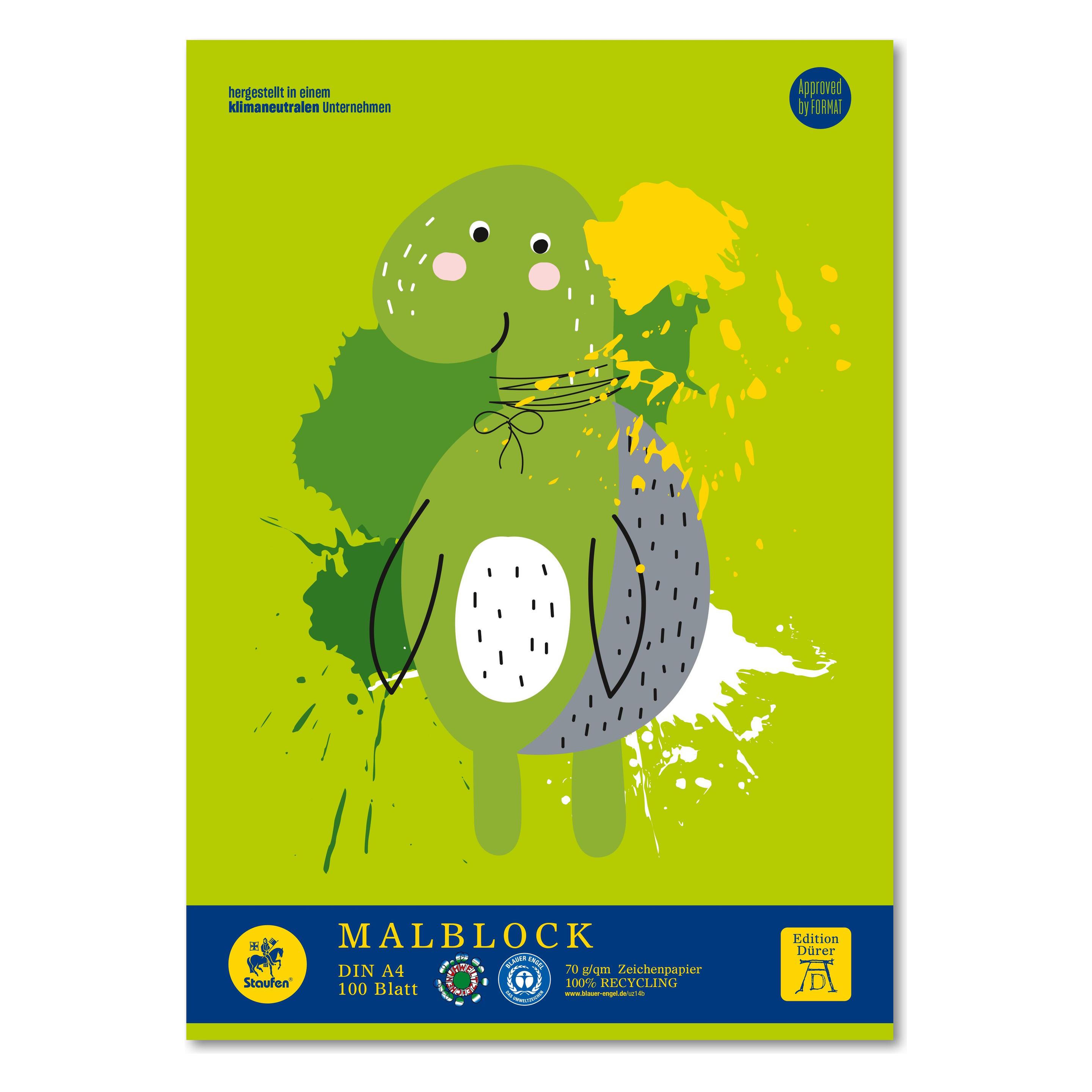 Edition Dürer Malblock green DIN A4 (A4, Blanko, Weicher Einband) (040799000)