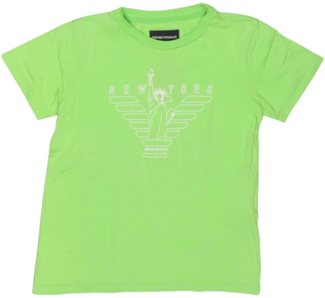 Giorgio Armani Emporio Armani Jungen T-Shirt, Neon, Gr. EU 128, Baumwolle - Second Hand