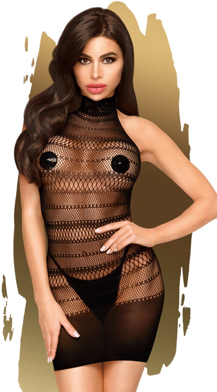 PENTHOUSE Mini robe Noir Epic night - PH0068BLK