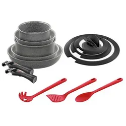 BALLARINI® Bratpfannen-Set Aluminium 13tlg., Keramische Antihaftbeschichtung