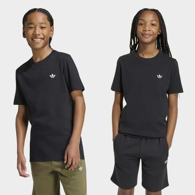 T-Shirt ADIDAS ORIGINALS "REGULÄR GESCHNITTEN", Jungen, Gr. 128, schwarz, Obermaterial: 100% Baumwolle, Rundhals, Shirts T-Shirt