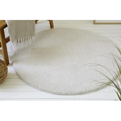Hochflor-Teppich OTTO HOME "Yvaine, auch als Läufer erhältlich", beige, H:25mm Ø:120cm, Polyester, Teppiche, Langflor, Shaggy, dichter weicher Hochflor, meliert, Wohnzimmer
