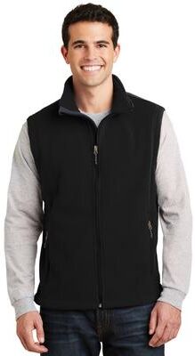 Port Authority F219 Value Fleece Vest in Black size Large   Polyester