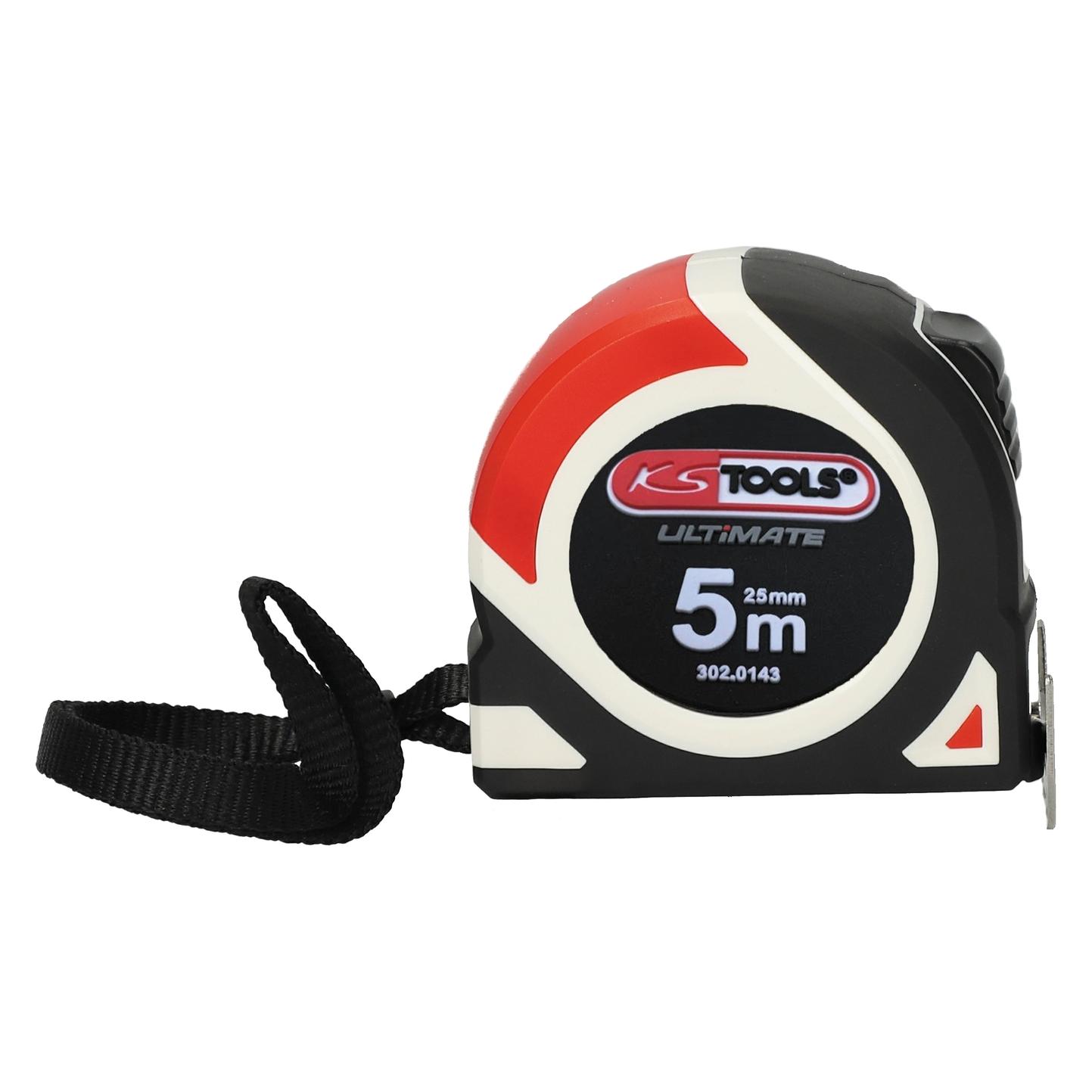 KS Tools ULTIMATE-Massband aus zwei Materialien mit Magnet, 5 x 25 mm (5 m) (302.0143)