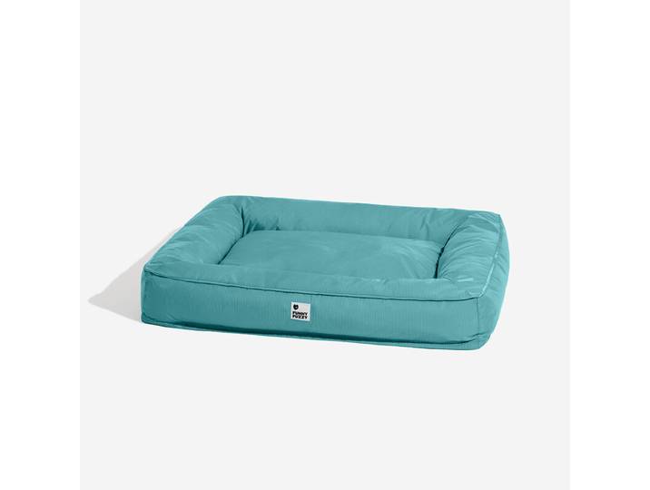 FUNNYFUZZY waterbestendig hondenbed met omsluitende rand voor grote honden, maat L, donkergroen