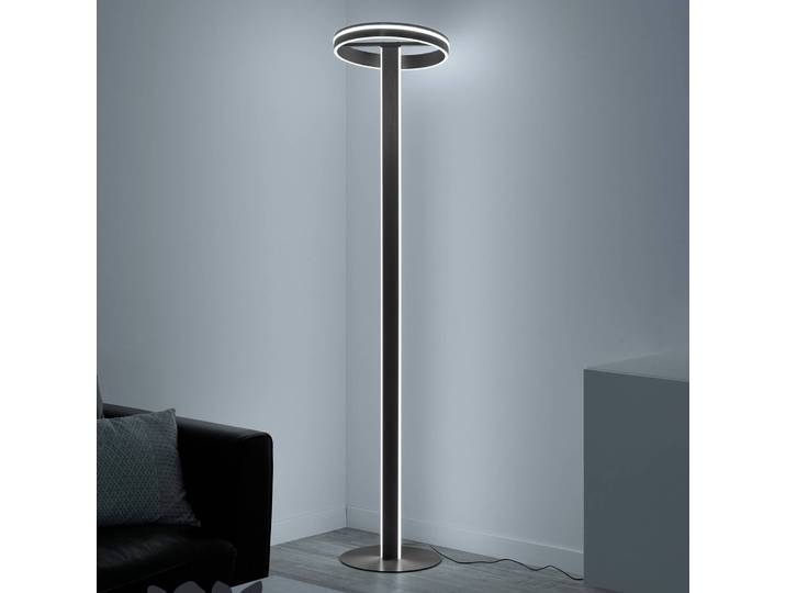 Q-Smart-Home Paul Neuhaus Q-VITO LED-Stehleuchte, anthrazit Q-VITO, dimmbar, schwarz, für Wohn- / Esszimmer, Metall