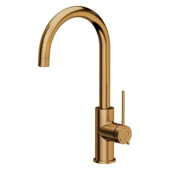 Q Company Küchenarmatur Quadron Jodie Q Line Slim SteelQ stehend kupfer (84818011) (84818011)