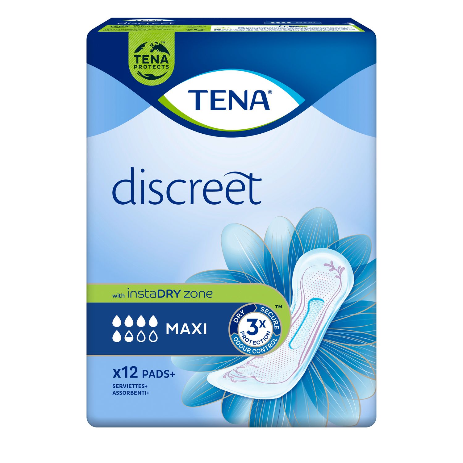Tena Lady Discreet Inkontinenz Einlagen maxi 12x12 St Binden