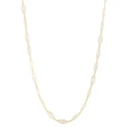GOLDSCHMUCK FÜR MICH Collier Länge 45cm 21 Zirkonia Gold 375
