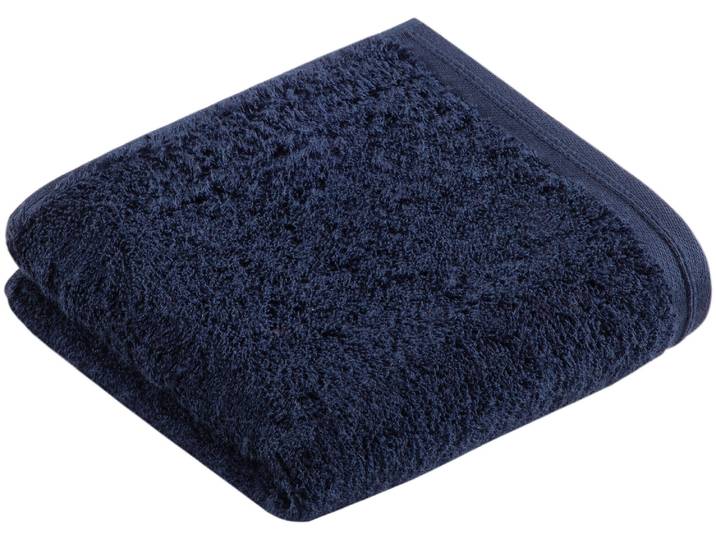 Vossen Vegan Life Gästetuch marine blau 40 x 60 cm