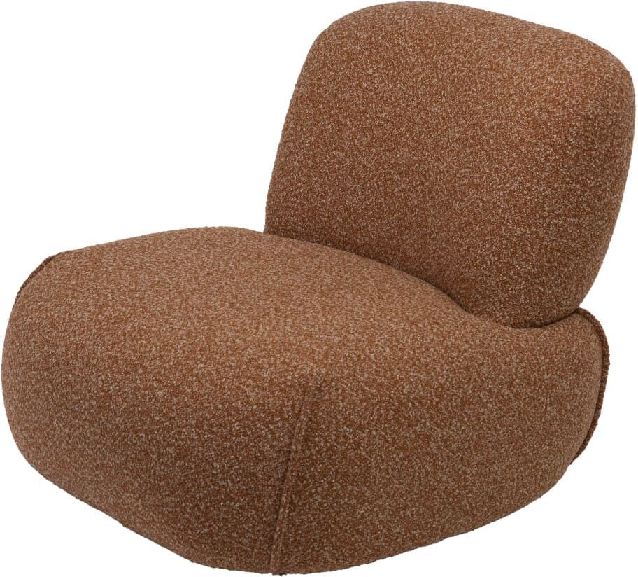 Amadeus Fauteuil en tissu marron Marron 92x71x81cm