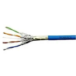 Schrack Kabel F/FTP Cat. 4x2xAWG23, LS0H modr??, Dca (F/FTP, CAT6a, 500 m), Netzwerkkabel