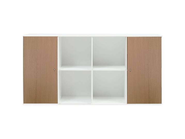 Sideboard Mister Weiss, Natur Holzwerkstoff Eiche Nachbildung B 136 H 69 cm - Sideboard