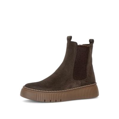 Chelseaboots GABOR "Chelsea Boot", Damen, Gr. 38, braun, Schuhe Chelseaboots