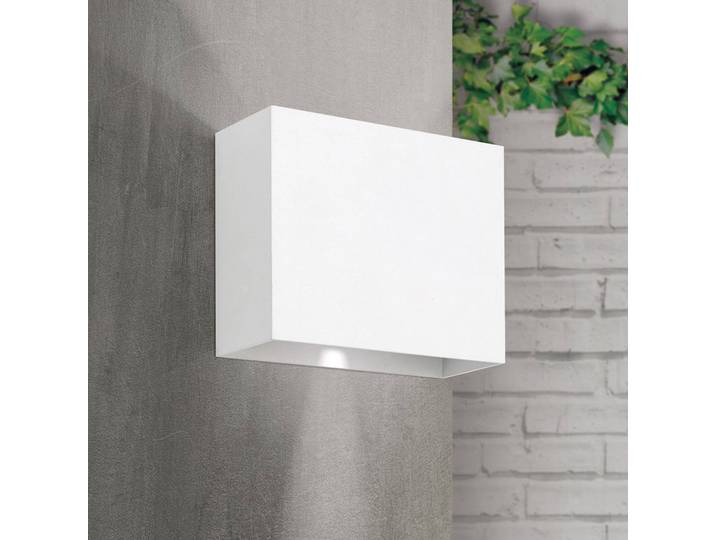 ORION LED Aussenwandleuchte Akzent, weiß / opal, Aluminium, Modern, LED Wandleuchte außen