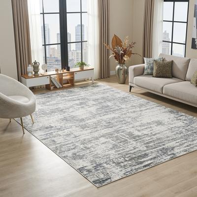KALATY Vera Slate Grey Abstract Area Rug