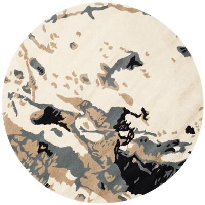 SAFAVIEH Handmade Bella Minervia Modern Floral Wool Rug