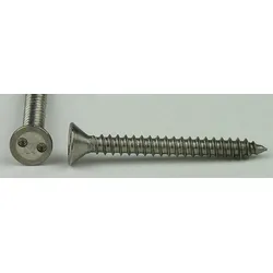Senkkopf-Sicherheitsschrauben Zweilochantrieb SP10 Blechschrauben Edelstahl A2 C 4,8x38