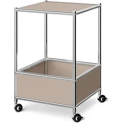 Tchibo - Couchtisch Metall »Cn3« - 40x40x64cm - taupe -