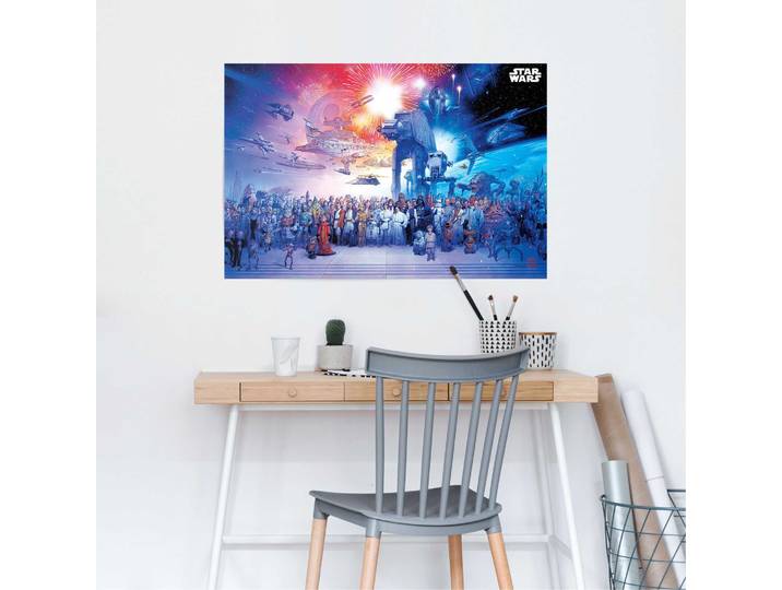 Affiche Star Wars Universe Papier Bleu 61 x 92 x 0cm