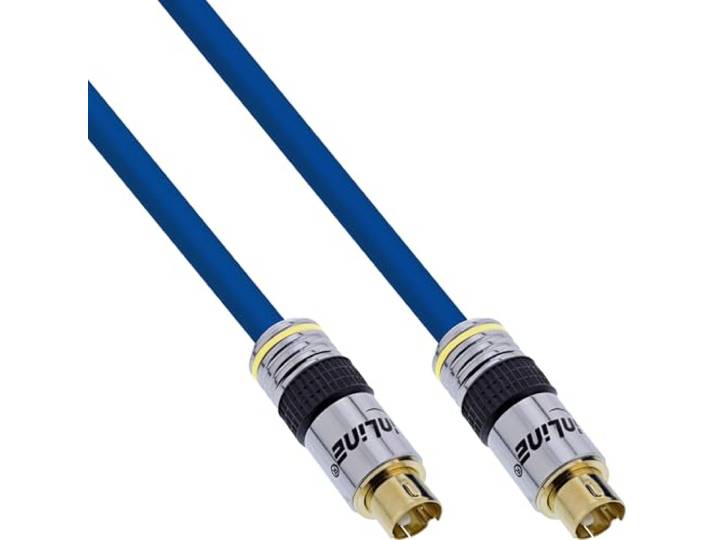 InLine 89947P 0.5m S-Video (4-pin) S-Video (4-pin) Blauw S-videokabel