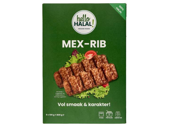 Hello Halal ! Mex-Rib Halal 8 x 100 g