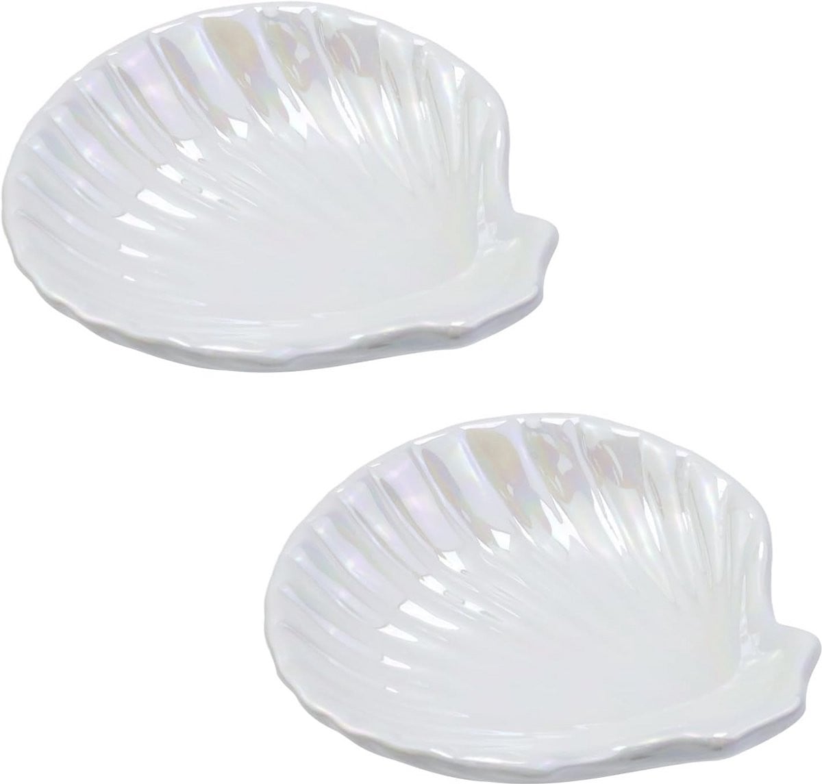 Decoratieve Keramische Schelp Schaal voor Sieraden en Kleine Items