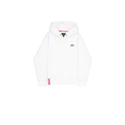 Hoodie ALPHA INDUSTRIES "Basic SL Hoodie", Herren, Gr. XL, weiß, Obermaterial: 80% Baumwolle, 20% Polyester, regular fit, Sweatshirts Hoodie