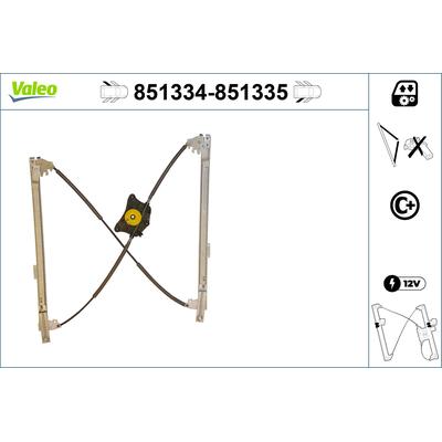 VALEO Fensterheber 851335 hinten rechts für Audi