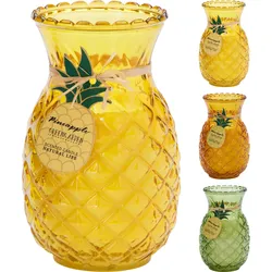 Duftkerze ANANAS (LBH 12x12x19,50 cm) - LBH 12x12x19,50 cm