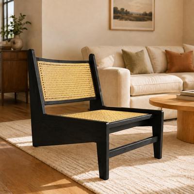 GREATPLANINC Mid Century Rattan Accent Chair