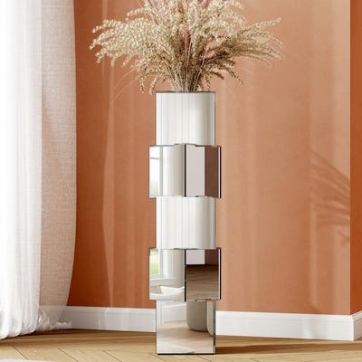 SHYFOY "27.75"" Square Glass Floor Vase"