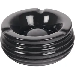 Windascher Steingut, ø: 150 mm, schwarz, gerillt