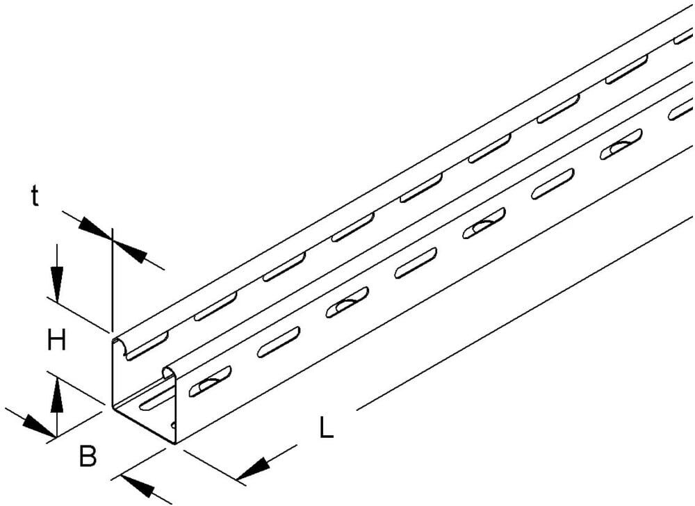 Niedax Kabelrinne RL 50.075)