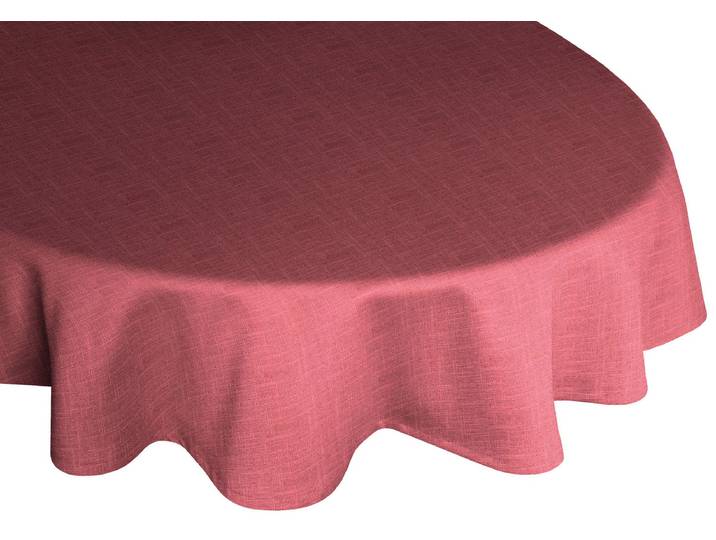 Tischdecke WIRTH WIESSEE Gr. 1, rosa, Ø:160cm, Baumwolle, Leinen, Modal, Tischdecken, Tischdecke, rund