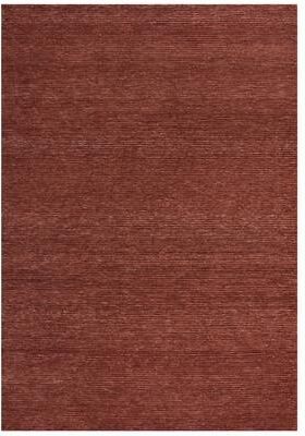 Alora Decor Luna Rust Solid Tone-on-tone Hand-tufted Rug