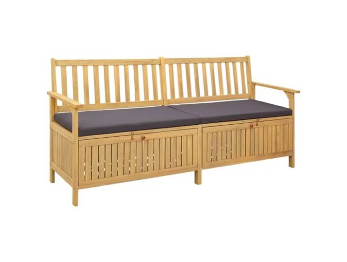 vidaXL Garten-Aufbewahrungsbank 2 -Seater 170 x 63 x 84 cm Rechteckig