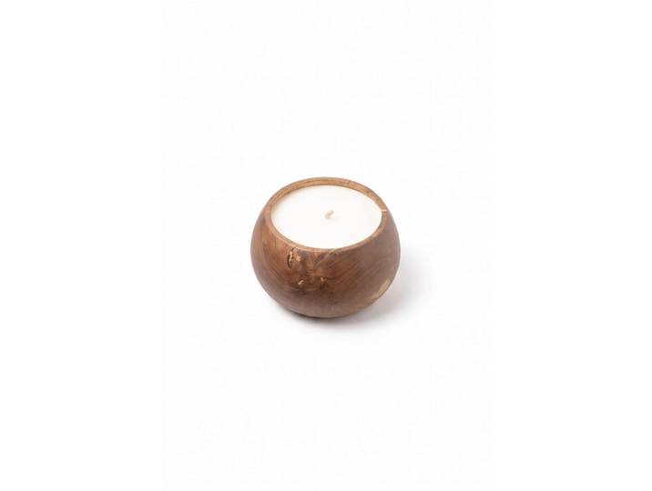Fynch-Hatton Outdoorkerze Outdoor Candle Capetown, Hellbraun, Holz, Naturmaterialien, rund, 17 cm, Fsc, Dekoration, Kerzen & Kerzenhalter