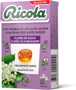 Ricola Rebuçados Ervas Suiças Flores de Sabugueiro 50 gr