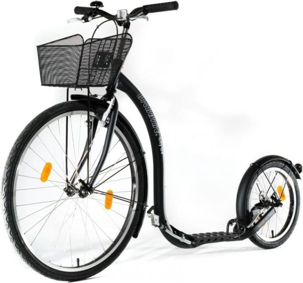 Kickbike Roller City G4 mit Korb Schwarz