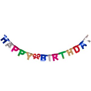 Idena Girlande 30322 Happy Birthday 1,55m, Grußkette, Pappe, bunt