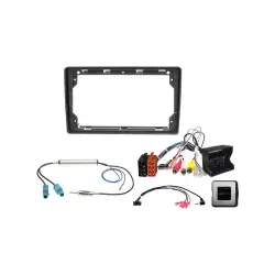 ACV Radioblende 9 Zoll mit Radioanschlusskit Lenkradfernbedienung Citroen / F...