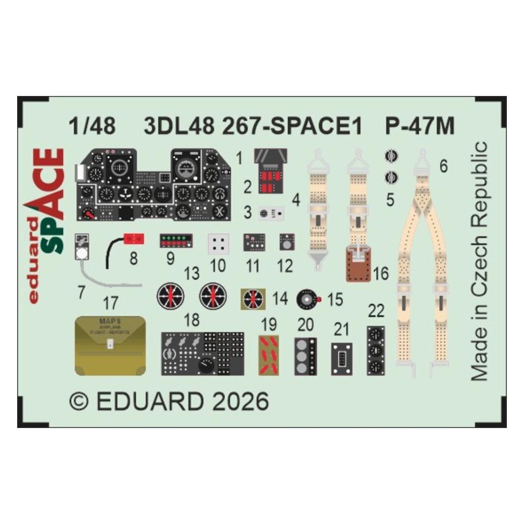 Eduard P-47M SPACE for Miniart (3DL48267)