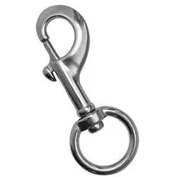 Wirbelkarabiner mit rundem Auge, A4, 120mm