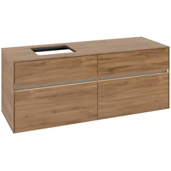 Villeroy & Boch Waschtischunterschrank Collaro C132B0 1400x548x500mm mit Beleuchtung Kansas Oak C132B0RH