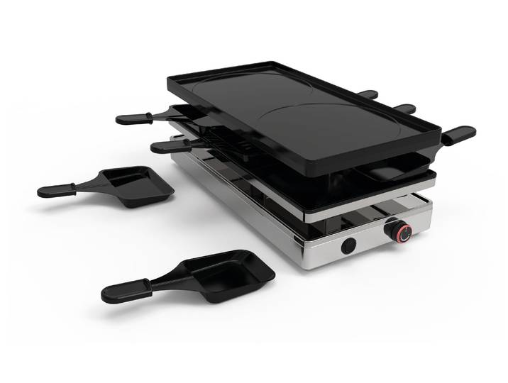 KOENIG Raclette Raclette Grill , silber (schwarz, silberfarben), Raclettes, Raclette