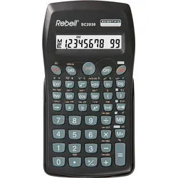 REBELL SC2030 - Wissenschaftlicher Taschenrechner, 10 Stellen, schwarz