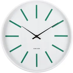 Karlsson, Wanduhr, Wall clock Arruga Retro white w. retro green (40 cm)