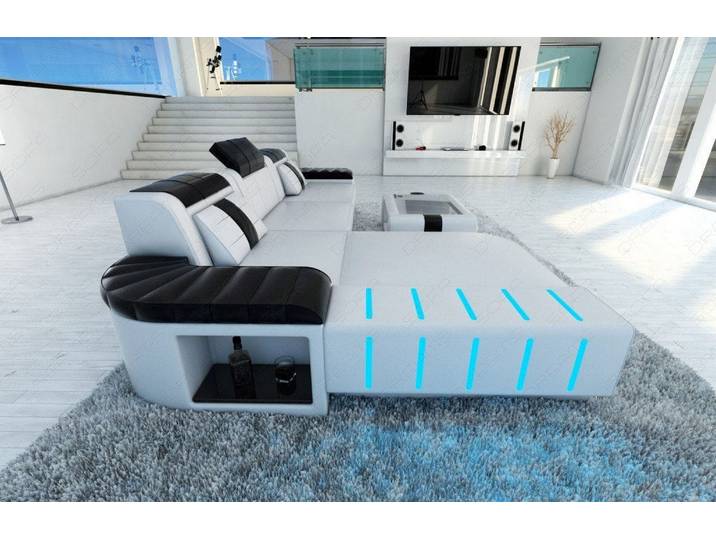 Ecksofa Bellagio L-Form in Leder