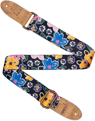 Cascha CUS-VC5 Ukulele Strap Floral Ethnic Floral Sketch